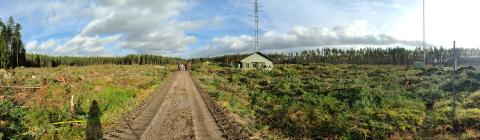 view over parts of the Norunda measurement site on 2022-10-27; credits: ICOS Norunda